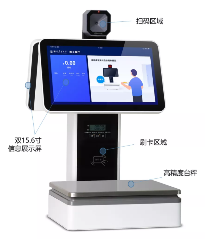 自助餐廳結(jié)算神器丨新開普臺秤收銀一體機(jī)正式亮相！(圖1)